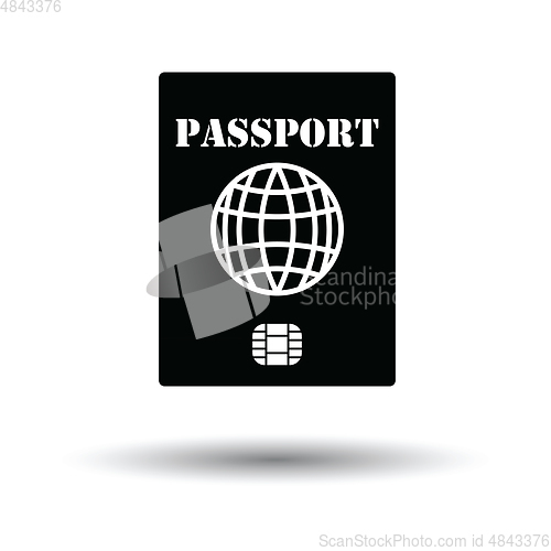 Image of Passport with chip icon