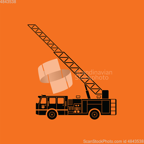 Image of Fire service truck icon