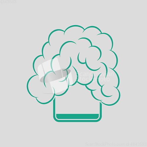 Image of Icon of chemistry reaction in glass