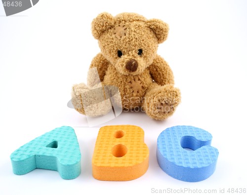 Image of Bear and letters