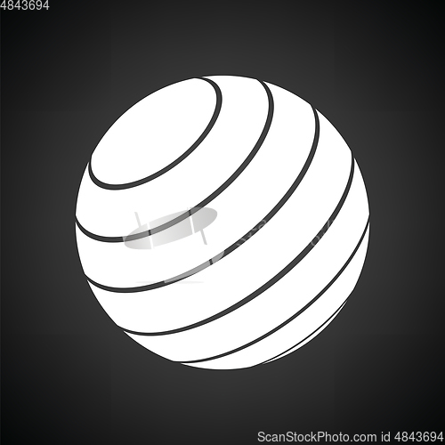 Image of Fitness rubber ball icon