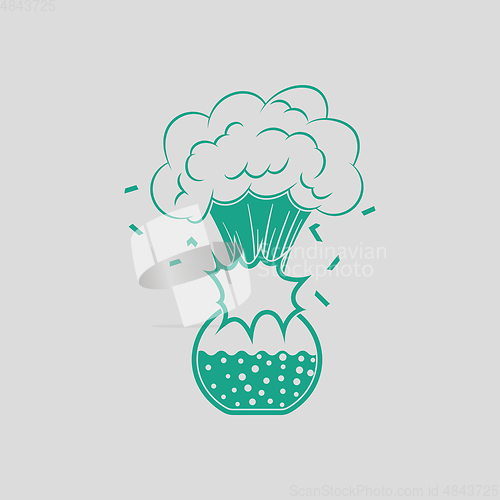 Image of Icon explosion of chemistry flask