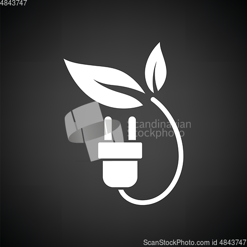 Image of Electric plug leaves icon