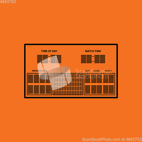 Image of Tennis scoreboard icon