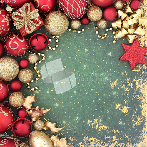 Image of Decorative Abstract Christmas Background 