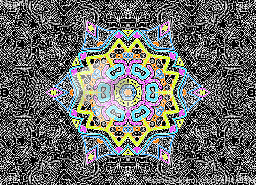 Image of Background with graphics and bright colorful pattern 