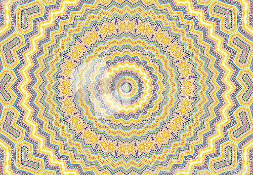 Image of Bright abstract colorful concentric pattern