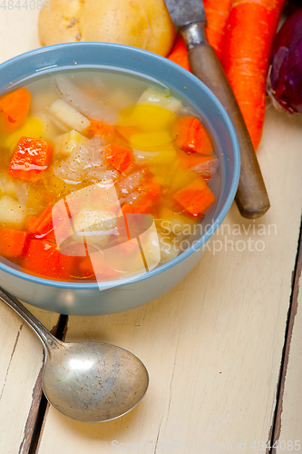 Image of Traditional Italian minestrone soup