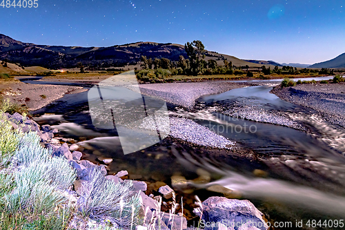 Image of Soda Butte Creek is a major tributary of the Lamar River at Yell