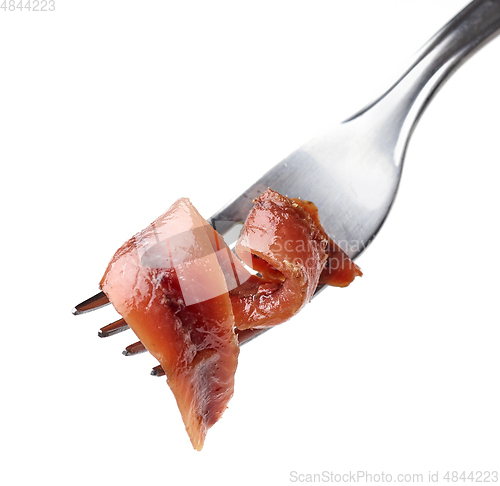 Image of canned anchovy fillet