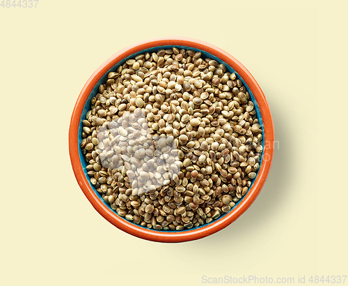 Image of bowl of hemp seeds