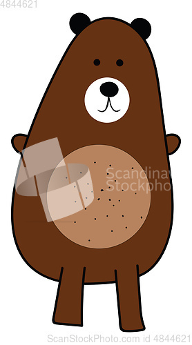 Image of Sketch of a bear vector or color illustration