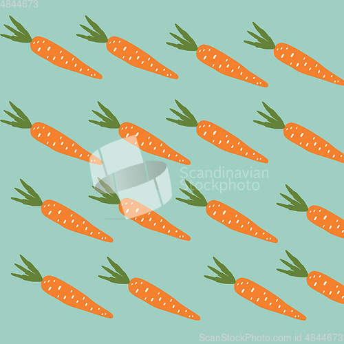 Image of Carrot background vector or color illustration