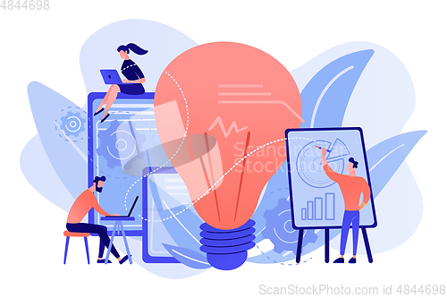 Image of Competitive intelligence concept vector illustration.