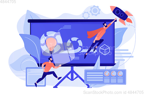 Image of Agile project management concept vector illustration.