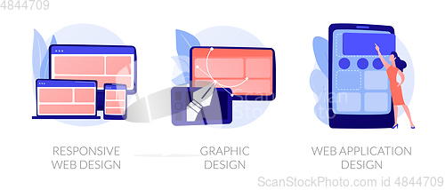 Image of Web development vector concept metaphors