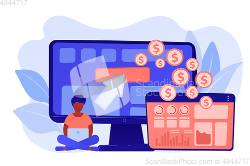 Image of Tag management system concept vector illustration.