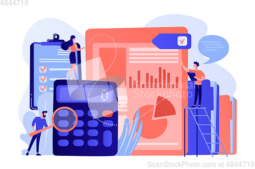 Image of Audit service concept vector illustration.