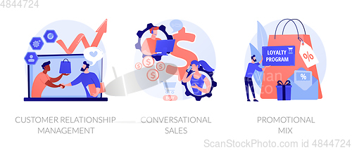 Image of Selling techniques vector concept metaphors