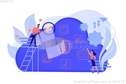 Image of Big data concept vector illustration.