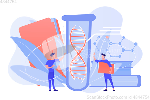 Image of Genetic testing concept vector illustration.