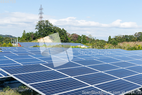 Image of Solar panel plant