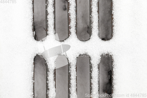 Image of Grate under snow