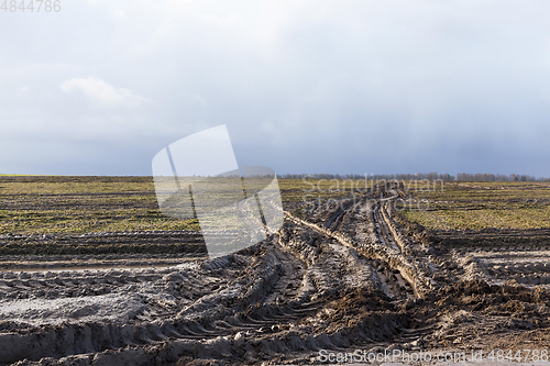 Image of road in a field