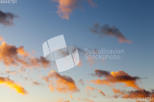Image of sky at sunset