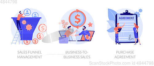 Image of Sales management vector concept metaphors