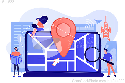 Image of Local search optimization concept vector illustration