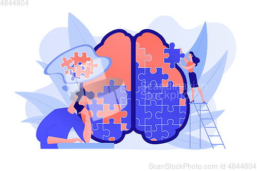 Image of Psychotherapy concept vector illustration.