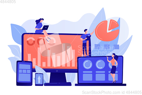 Image of Customer segmentation concept vector illustration.