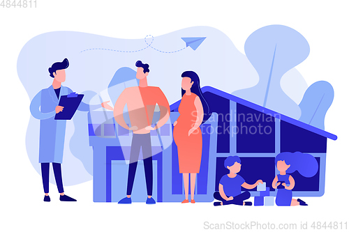 Image of Family doctor concept vector illustration.