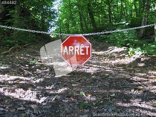 Image of french stop sign