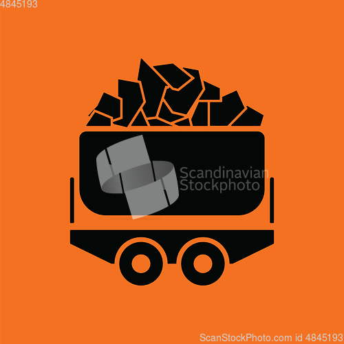 Image of Mine coal trolley icon