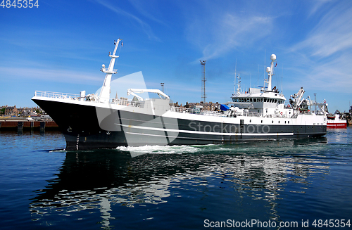 Image of Fishing Boat Leaving Port