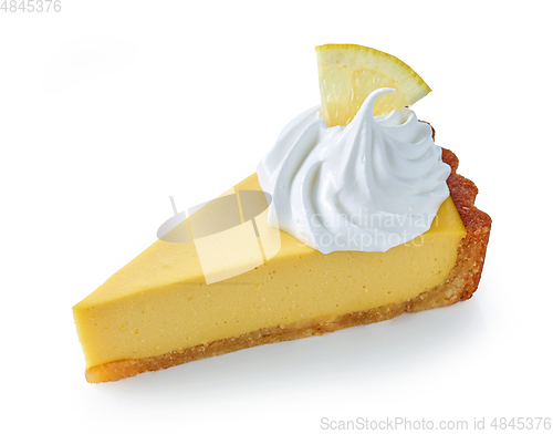 Image of slice of lemon tart