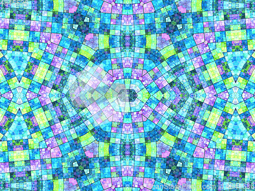 Image of Bright background with mosaic pattern