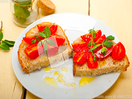 Image of Italian tomato bruschetta