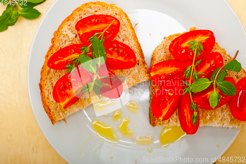 Image of Italian tomato bruschetta