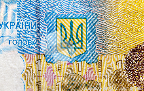 Image of Ukrainian money, close-up