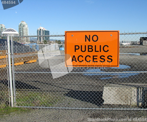 Image of no public access sign