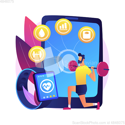 Image of Smart training abstract concept vector illustration.