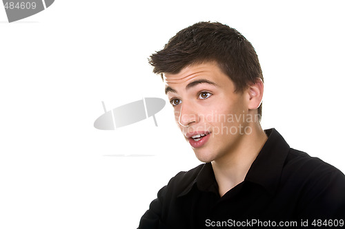 Image of Surprised Young Man