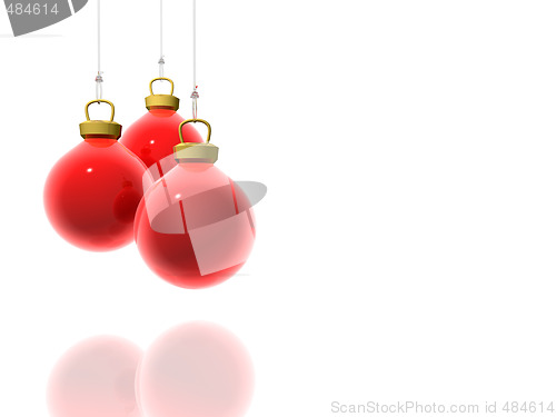 Image of Red Christmas Balls