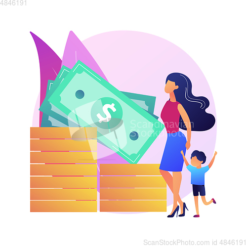 Image of Family account vector concept metaphor