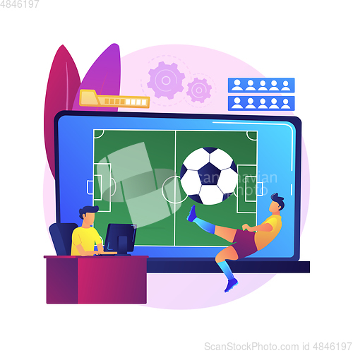 Image of Sports games abstract concept vector illustration.