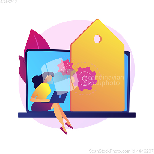 Image of Data driven marketing abstract concept vector illustration.