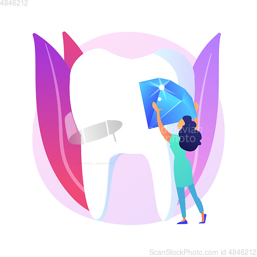 Image of Grills jewelry teeth abstract concept vector illustration.